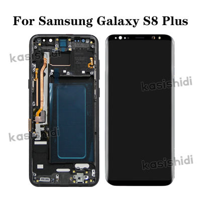 ใหม่ Amoled LCD สำหรับ SAMSUNG Galaxy S8 PLUS G955A G955U G955F จอแสดงผล LCD Touch Screen Digitizer เปลี่ยน LCD พร้อมกรอบ