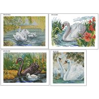 ครอสติช-หงส์คู่รัก-SWAN-014,20,2829 (พร้อมส่ง)