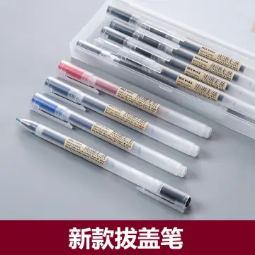 10 Pack - MUJI Gel Ink 5mm Ballpoint Pen Type 0.5 BLACK (M042)