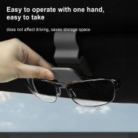 Car Glasses Holder Universal Back Clip Visor Clip For Sunglasses Portable Eyeglasses Card Hanger Ticket Storage Clip Eyewear case