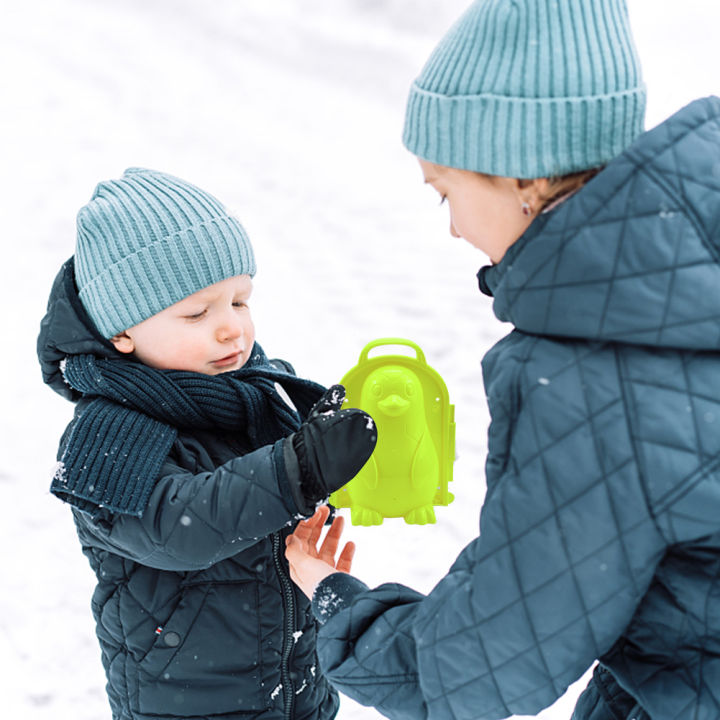 ของเล่นการต่อสู้ลูกบอลหิมะเพนกวินใช้ซ้ำได้ทำจากของขวัญของเล่นเด็กสำหรับเด็กหญิงเด็กชาย
