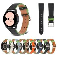 22mm 20mm Leather Band For Samsung Galaxy Watch 4 3 classic active 2/Gear S3/S2 correa Bracelet Huawei watch GT 2e/3 pro strap