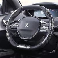 New Carbon fiber leather Car steering wheel cover For Peugeot 3008 4008 5008 508L 408 2008 308S e2008 301 206 207 307 Car Steering Wheels Accessories