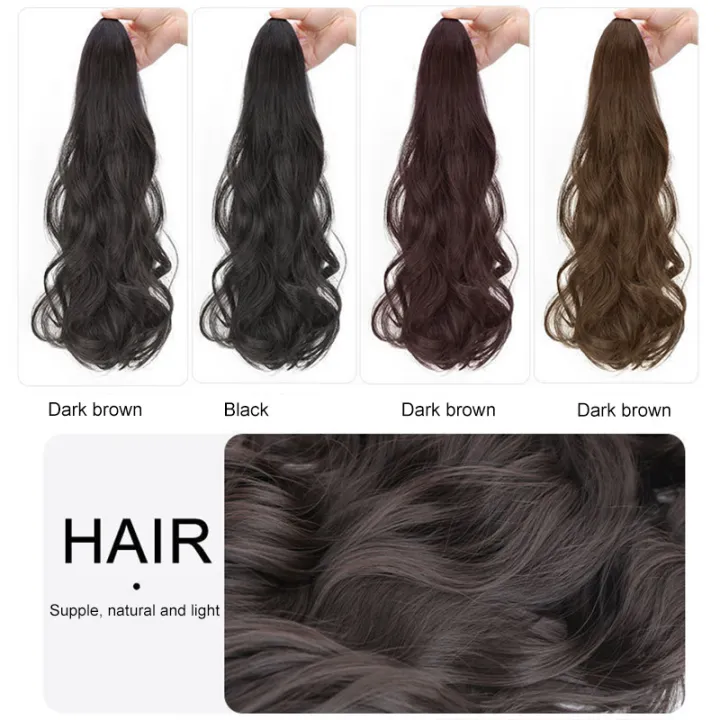 🔥🔥Wig Female Long Hair Clip Natural Simulation Long Curly Hair Big Wave