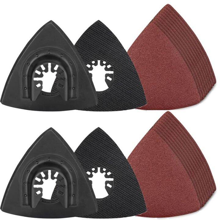 Oscillating Tool Sanding Pad, 4Pack 31/8 in Triangular Replacement
