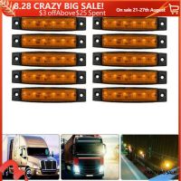 10pcs 12V Car External Lights Amber SMD 6 LED Truck Lorry Side Marker light Indicator Trailer Light Tail Rear Side Lamps