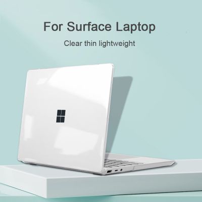 เคสแล็ปท็อปสำหรับ Microsoft Surface Laptop Go 1 2 3 4 5โลหะ Alcantara ซองใสใสปกป้องเคสโน๊ตบุ๊ค