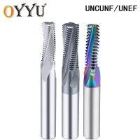 UNC UNF / UNEF เครื่องตัดเกลียวอเมริกัน AL เคลือบคาร์ไบด์เธรด Endmill ทังสเตนเหล็กกลึงเครื่องมือกลึงศูนย์เครื่องจักรกล