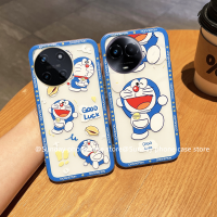 เคส Realme 11x 11 11NFC RealmeC51 NFC 4G 5G เคส มือถือลายแมว Jingle ใหม่เรียบง่ายสไตล์เกาหลีโดราเอมอนแบบบางแม่พิมพ์กลมซิลิโคนกันกระแทกบางเฉียบปกอ่อน2023