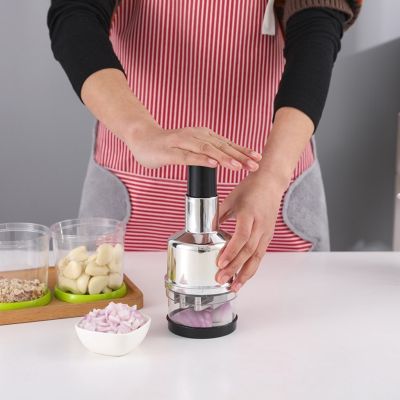 Multifunction Hand Press Food Cutter Onion Nuts Grinder Mincer Manual Safety Efficient Fruit Vegetable Chopper Kitchen Tools