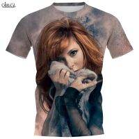 CLOOCL Men T-Shirt French Star Singer Mylene Farmer 3D Printed Women Tees Fashion Streetwear Short Sleeve Cozy O-Neck Tops