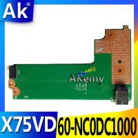 【✲High Quality✲】 yumi19 Ak สำหรับ Asus X75a X75v X75vd บอร์ดพลังงาน Dc X75vd_dc_board Rev:2.0 60-nc0dc1000 100% ทดสอบการจัดส่งที่รวดเร็ว