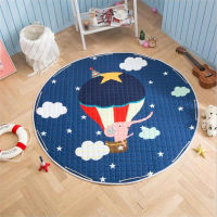 150cm Round Mom Sack Baby Floor Play Mat Child Crawling Rug Blanket Cartoon Elephant Toy Bag Carpet Nordic Kid Room Game Pad