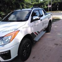 HTA แร็คหลังคา ราวหลังคารถยนต์ ราวรถกระบะแคป รถกระบะ ติดรถ MAZDA BT-50 PRO แคป (ความยาว 1 เมตร)(1 ชุด 2 ข้าง ซ้าย+ขวา) ผลิตจากวัสดุคุณภาพ พร้อมส่ง