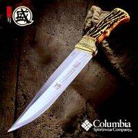 มีดพก Columbia SA60 ด้ามงา ดุดำสวย แต่งคอทอง  JinLang Company USA Saber  รุ่นคลาสสิคพิเศษ หายาก   แข็งแกร่ง ทนทาน ลับคมง่าย น้ำหนักเบา  มีดพับกู้ภัย กู้ชีพ ใช้งานต่างๆ มีดเดินป่า มีดตั้งแคมป์ มีดพับคุณภาพดี เหนือกว่ามีดพับรุ่นอื่นๆที่ราคาเดียวกัน  ใบมีด :