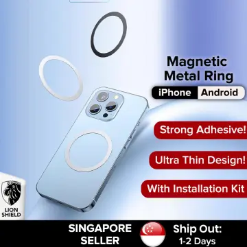 Magnetic Ring for iPhone Case Universal Magnet Sticker Compatible with  MagSafe Accessories & Wireless Charging for iPhone 15 14 13 12 11 Pro  Max,Green 