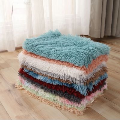 [pets baby] Soft Plush ThickenedFleece Pad ผ้าห่มสัตว์เลี้ยง Bed Mat ForDog Cat โซฟาเบาะ Home RugWarm Sleeping Cover