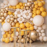 【HOT】™▥☽ 5/10/12/18inch Balloons Lemon Gold Kids Globos for Baby Shower Birthday