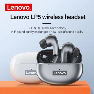 ZZOOI Lenovo LP5 TWS Bluetooth Earphone 9D Stereo HiFi Sports Waterproof Wireless Earbuds for iPhone 13 Xiaomi Bluetooth Headphones