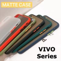 [พร้อมส่งจากไทย] Case Vivo Y33S / Y21 / V21 / Y31 / Y12S / Y20 / Y20i / V11i / V9 / Y11 / Y12 / Y19 / V17 / V19 / V15 / V15Pro / Y30 / Y50 / Y91C เคสโทรศัพท์ วีโว่ เคสกันกระแทก ขอบสีหลังขุ่น