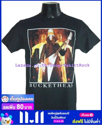 เสื้อวง BUCKETHEAD บัคเก็ตเฮด ไซส์ยุโรป เสื้อยืดวงดนตรีร็อค เสื้อร็อค  BHD1773 ถ่ายจากของจริง