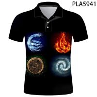 2023 NEW Style Ropa De Hombre Fashion Casual Summer Short Sleeve 3D Printed Men Shirts Avata The Last Airbender Streetwear Cool Polo Homme TopsNew product，Can be customization