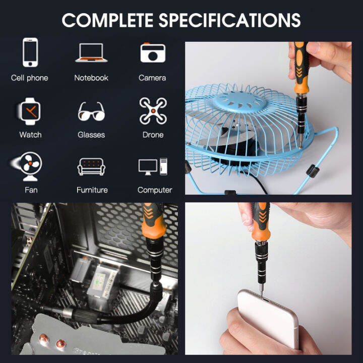 kindlov-พรีซิชั่ไขควงชุดแม่เหล็ก-t-orx-hex-t-riwing-ไขควงบิต170ชิ้นซ่อมศัพท์มือถือมืออาชีพเครื่องมือ