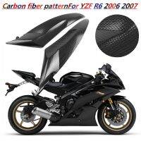 Carbon Fiber Left &amp; Right Gas Tank Side Cover Panel Cowl Fai For Yamaha 2006 2007 YZF R6 YZFR6 R6 2006-2007 06 07