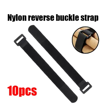 5m Cable Ties Hook & Loop Straps with 25 Metal Buckles, Adjustable Scratch  Electrical Cable Ties, Reusable Nylon Cable Ties, 2cm Wide, Black