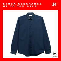 (SIX P.M.) PLAYMORE WORKSHIRT NAVY LONG SLEEVE / เสื้อเชิ้ต ชาย แขนยาว ทรง regular fit / PMSH