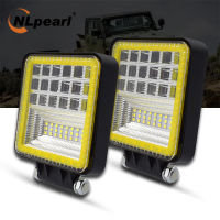 Nlpearl 72W 126W ไฟรถยนต์ Assembly Led ไฟตัดหมอกสำหรับรถยนต์ Led แถบแสงสำหรับทำงานไฟลำแสงสำหรับออฟโรดรถATV รถUTV รถแทรกเตอร์