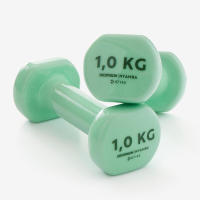 ดัมเบล 1 kg. (แพคคู่) Nyamba ดัมเบลเหล็ก ดรัมเบล ที่ยกน้ำหนัก dumbbell สีเขียว ดัมเบลเหล็ก ดัมเบล pvc ดัมเบลเพาะกาย ผู้หญิง เวทเทรนนิ่ง เวท