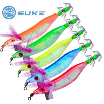 Fishing Lures Light 3D Simulation Eye Fishing Squid Hook LED Fishing (green)