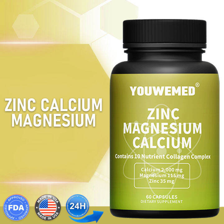 Nature Made Calcium, Magnesium & Zinc Supports muscle, nerve, heart