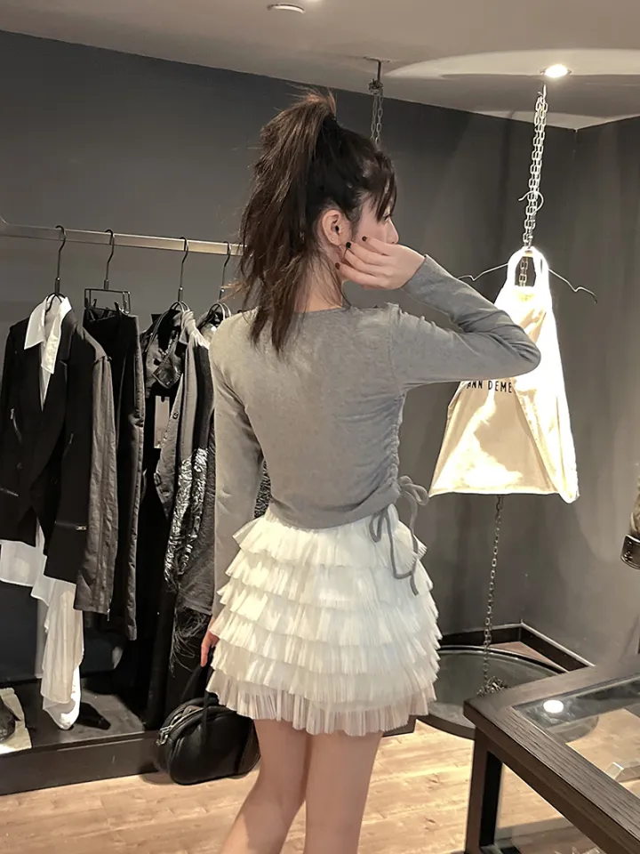 Drawstring skirt clearance rack