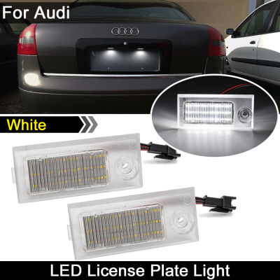 For Audi A6 C54B Sedan 1997-2004 Car Rear White LED License Plate Light Number Plate Lamp