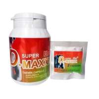 New Super D-Maxx Plus ซุปเปอร์ดีแม็กซ์พลัส อาหารเสริมสำหรับผู้ชาย บรรจุ 60 แคปซูล (1กระปุก)แถม 2 แคปซูล