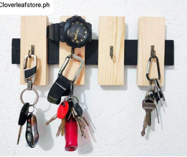 Wall Mounted Key Holder ( 4 Hooks ) | Lazada PH