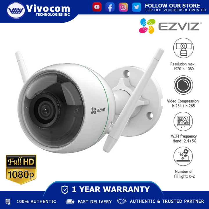 EZVIZ C3WN Smart A Full HD 1080P Outdoor WiFi Camera With Infrared