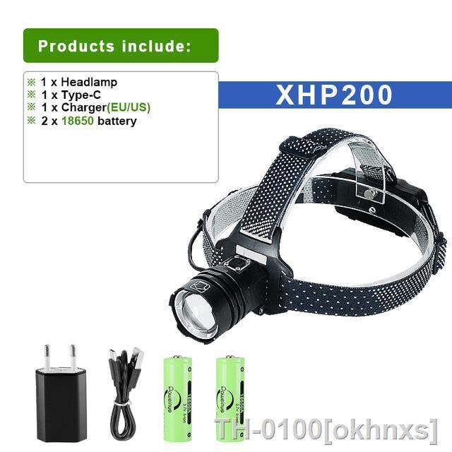 xhp200led-novo-farol-poderoso-18650-usb-recarreg-vel-de-controle-indu-o-ipx6-super-zoom-l-mpada-cabe-a-pesca