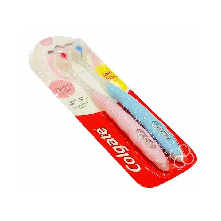 Colgate Cushion Clean Toothbrush Twin Pack | Lazada PH