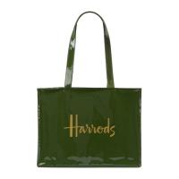 Harrods รุ่น Signature Logo Shoulder  Bag สีเขียวมะกอก***พร้อมส่ง