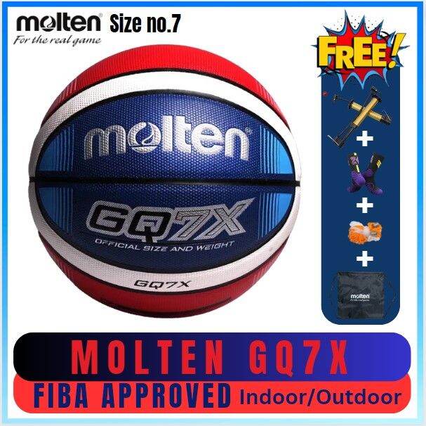 MOLTEN GQ7X ORIGINAL 2023 Original FIBA Official basketball ball Size 7 with Freebies outdoor