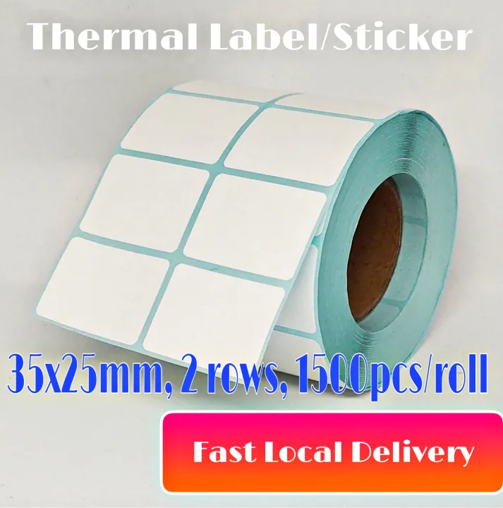 Double Rows 35x25mm Thermal Label Sticker for Desktop Thermal Sticker