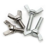 DIN316 304 Stainless Steel / Galvanized Steel Hand Tighten Adjust Bolt Butterfly Wing Head Thumb Screw M3 M4 M5 M6 M8 M10 Screw Nut Drivers