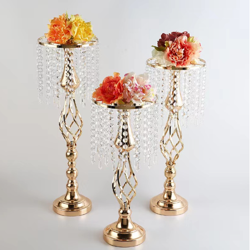 【ready stock】Candle Holder Flower Vase Wedding Centerpiece Lead Road