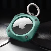 ใช้งานร่วมกับ Apple AirTag Case Keychain TPU PC Skin Protector Cover สำหรับอุปกรณ์เสริม Key-Ring Dog หรือ Cat Collar Finder GPS