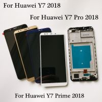 For Huawei Y7 Prime 2018 Y7 Pro 2018 Y7 2018 LDN-LX1 / LDN-L21 LCD Display Touch Screen Digitizer Assembly Frame