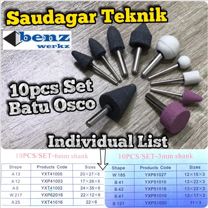 Mata Bor Gerinda Mini Grinder Set Batu Osco Set Batu Gerinda Tangkai ...