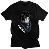 New Style Hxh Feitan Tees Men Soft Cotton Tshirt Manga Tshirt Short Sleeves Hunter X Hunters Harajuku